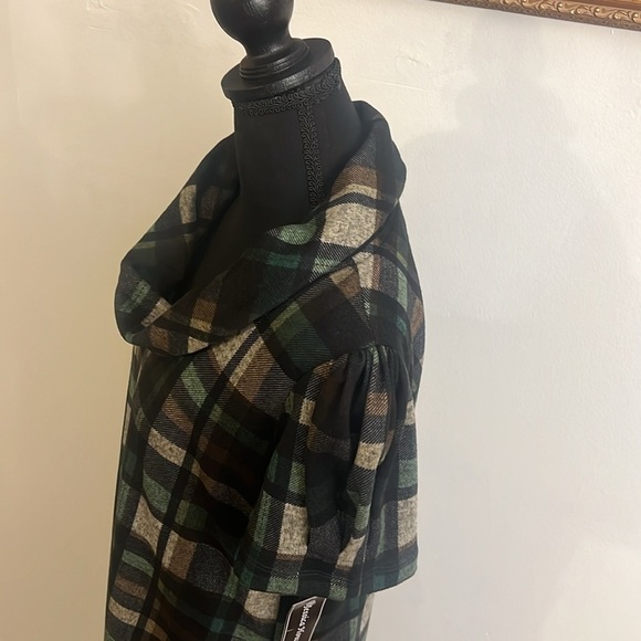 NWT Jessica Howard Plaid, Spandex Baby Doll Dress, Sz. L. - Picture 5 of 12